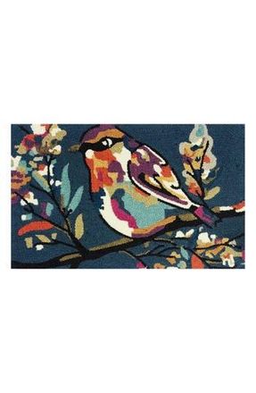 R16 Home Autumn Watercolor Indoor/Outdoor Doormat in Blue Multi at Nordstrom Rack