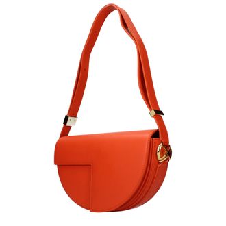 Patou Leather Shoulder Bag - Orange