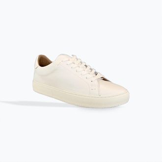 Frye Mens Astor Low Lace Sneaker In White