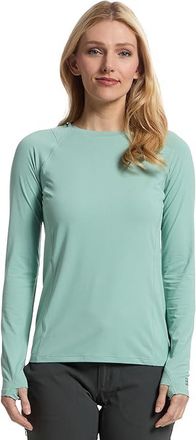 Mountain Hardwear Crater Laketm Long Sleeve Womens Clothing Mineral Spring : LG, Polyester/Elastane