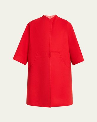 Giorgio Armani Bicolor Virgin Wool Coat