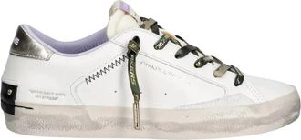 Crime London Gedragen Sneakers - Dames - Sneakers - Wit - 40 EU - Leer - Schoenen