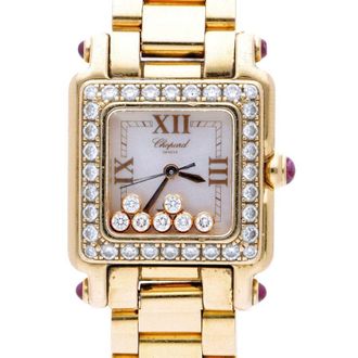 Chopard Pre-owned Chopard Happy Sport Quartz Diamond Ladies Watch 27/6851-21/11