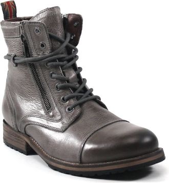 Diba Mens Pool Side Leather Boots In Grey