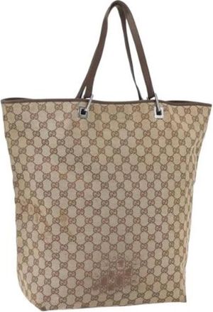 Gucci Pre-owned Tote Bag - Dames - Vintage Shopper - Beige - ONE Size - Vintage