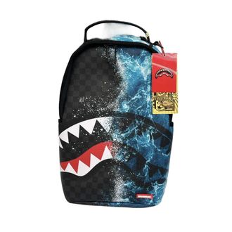 Sprayground Camokawa Wave Shark Bacpack Unisex OS Black Graphic Outdoor SPR278