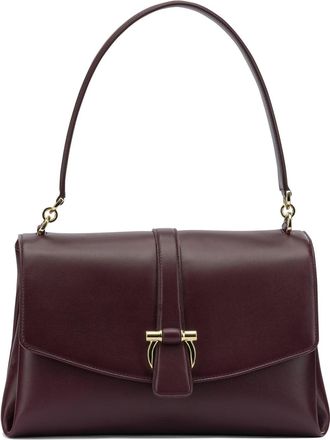 Ferragamo Leather Handbag Handbags Bordeaux