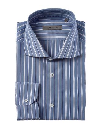 Corneliani Striped Poplin Dress Shirt