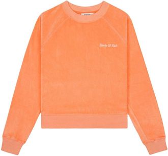 Sporty & Rich Italic Logo cotton sweatshirt - women - Cotton - L - Orange
