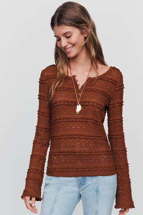 Sanctuary Lovely Lace Henley Top