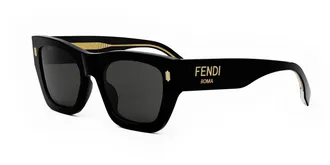 Fendi FE40100I 01A Womens Sunglasses Black Size 53