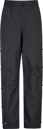 Mountain Warehouse Downpour Womens Waterproof Trousers - Rain Pants, Breathable, Durable Overtrousers, Taped Seams with Half Zip - for Spring Summer, Travelling, Hiking 