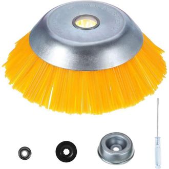 OEM Cabeza De Cepillo Para Desmalezadora - 20 Cm - Di&aacute;metro Central 25,4 Mm - Para Desmalezadoras Rotativas - Nylon Reforzado - 1 Unidad