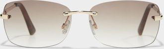 Simons Womens Marie rounded sunglasses