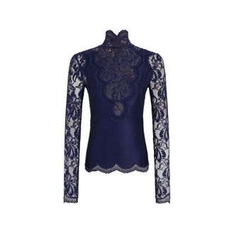 Paco Rabanne Top Rabanne - female - Rabanne - Long Sleeve T-Shirts - Blue - XS - Tops