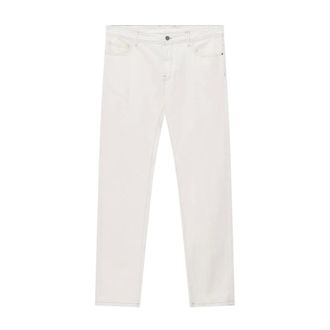 Canali Slim-fit Jeans, male, White, Size: 2XL Five-Pocket Jeans