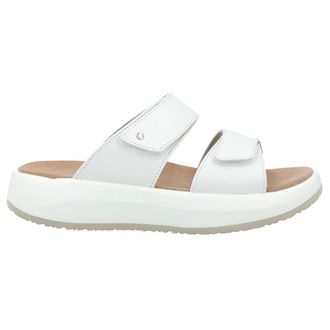 Joya Vienna II Leather Womens Slip On Sandals - White - Size:UK 6.5