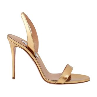 Aquazzura High Heel Sandals, female, Yellow, Size: 5 US So Nude Sandal 105