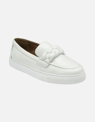 Lotus Womens Bertie Womens Loafers - White - Size: 5
