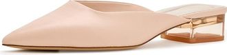 Franco Sarto A-Bennet Mule Womens Dress Flat Shoes Blush : 7.5 M, Leather