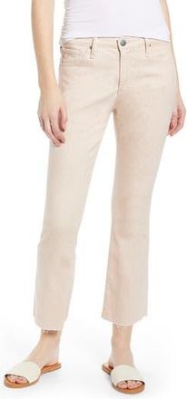 AG - Adriano Goldschmied Jodi Pinstripe High Waist Crop Flare Jeans in Twiggy St Fresh Sand at Nordstrom Rack, Size 24
