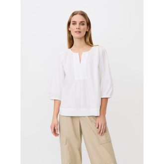 Masai MaDarethiel Relaxed Fit Blouse in White at Nordstrom, Size Xx-Large