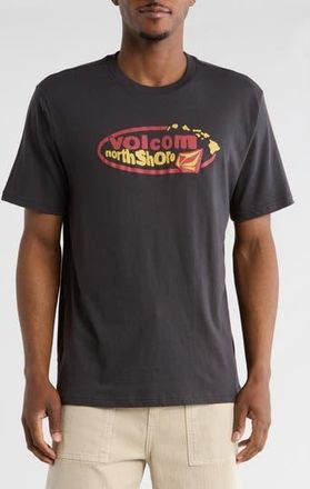 Volcom Radiostar North Shore Graphic T-Shirt in Washed Black Heather at Nordstrom Rack, Size Xx-Large