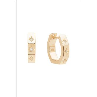 Murkani 12mm Octagonal Huggies in Yellow Gold at Nordstrom