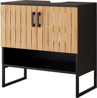 Vicco Mueble Bajo Lavabo Vayra, Bamb&uacute;, 60 X 65.5 Cm, Vicco