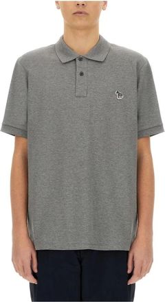 Paul Smith Zebra Poloshirt - Heren - Polos - Grijs - 2XL - Katoen - Tops