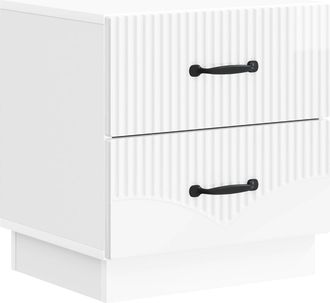 vidaXL Armario De Noche Con Caj&oacute;n Brillante 43 X 34,5 X 44,5 Cm Vidaxl