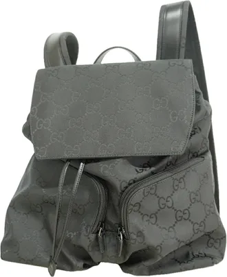 Gucci Black Nylon Backpack (Pre-Owned)