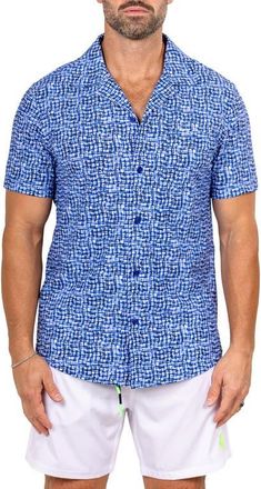 Maceoo Marthy Blue Camp Shirt at Nordstrom, Size 3