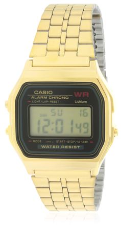 Casio Gold-Tone Alarm Chronograph Mens Watch