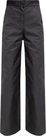 Palm Angels Wijde Pijpen Broek - Dames - Broeken - Zwart - Maat: S
