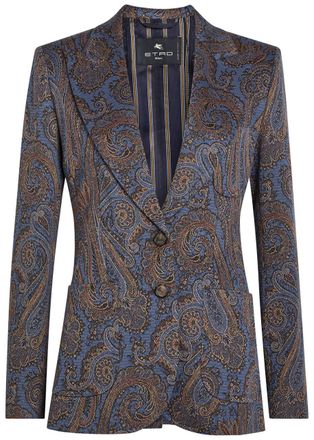 Etro Paisley-jacquard Blazer - Multicoloured - 38 (UK6 / XS)