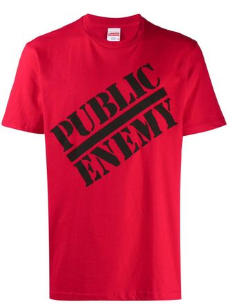 SUPREME T-shirt met print - Rood
