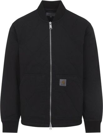 Carhartt Work in Progress Black Logo Patch Zip Jacket