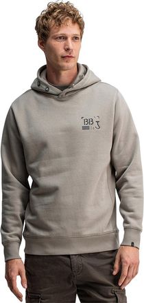 Butcher of Blue hoodie khaki effen met capuchon
