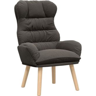 vidaXL Silla Relax Gris Oscuro 69 X 74 X 93 Cm Tela Vidaxl