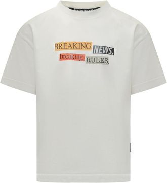 Palm Angels White Crew Neck T-Shirt
