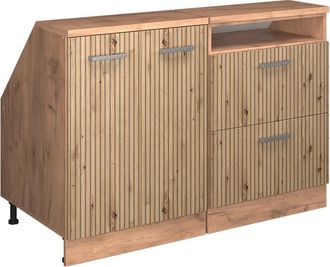 Vicco Conjunto De Armarios Para Techo Inclinado Rion, Roble Artesanal, 120 Cm Lote De 2 Carcasas De Armario 60 Cm De Profundidad, Vicco