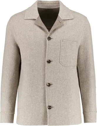 Eleventy Heren, Jassen, Grijs, Maat: 2XL Leer