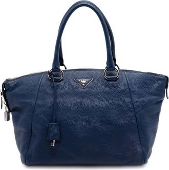 Prada Pre-owned Prada Vitello Daino Double Handle Satchel Ladies GJ1K6UACTXB2219A