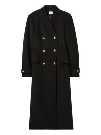 Claudie Pierlot belted double-breasted coat - Black