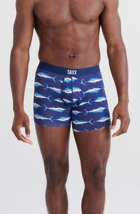 Saxx Vibe Super Soft Boxer Briefs in Mlm-Marlin Matrix Midnight at Nordstrom Rack, Size X-Large