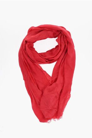 Elisabetta Franchi Logoed Fringed Scarf size Unica