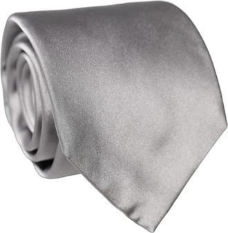 Dolce & Gabbana Necktie - Heren - Stropdassen - Grijs - ONE Size - Satijn - Accessoires