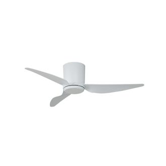 Lindby Ventilador de techo de metal blanco