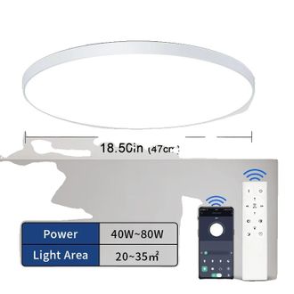 OEM L&aacute;mpara De Techo Led Inteligente, Temperatura De Color Regulable, Dise&ntilde;o Resistente A La Humedad, Control Remoto